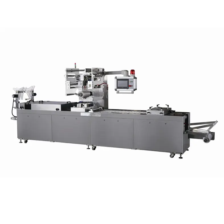 Automatisk dobbeltsidig aluminiumsfilm-strekkvakuumpakkemaskin Automatisk dobbeltsidig aluminiumsfilm-strekkvakuumpakkemaskin